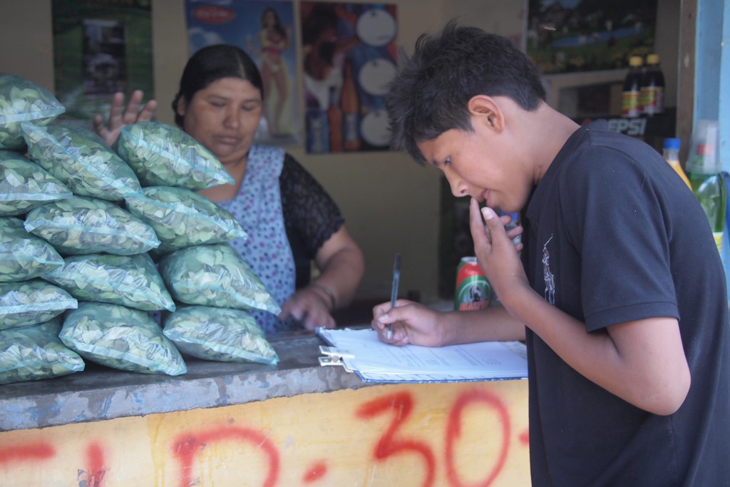 Haciendo la encuesta